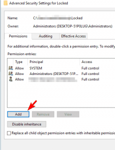13 طريقة لحل مشكلة Access is Denied في ويندوز 10 Advanced Security Settings