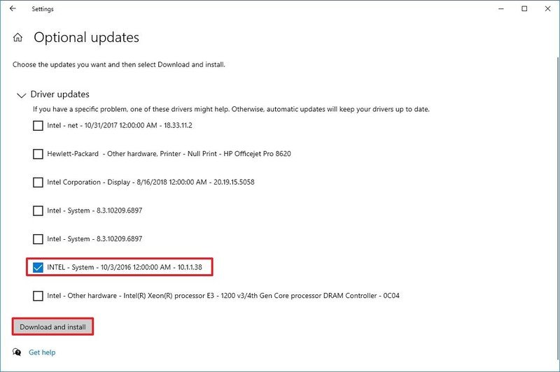 حل مشكلة المثلث الاصفر في ويندوز 10 Download and install