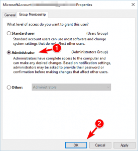 13 طريقة لحل مشكلة Access is Denied في ويندوز 10 Group Membership