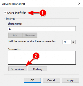 13 طريقة لحل مشكلة Access is Denied في ويندوز 10 Share this Folder