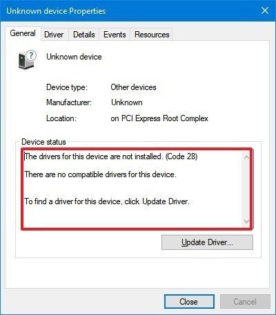 حل مشكلة المثلث الاصفر في ويندوز 10 Update Driver